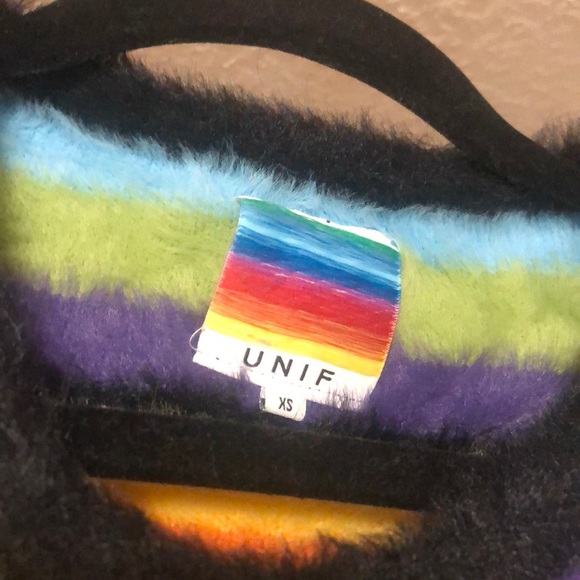 Cropped Rainbow Unif Sweater - Picture 2 of 3